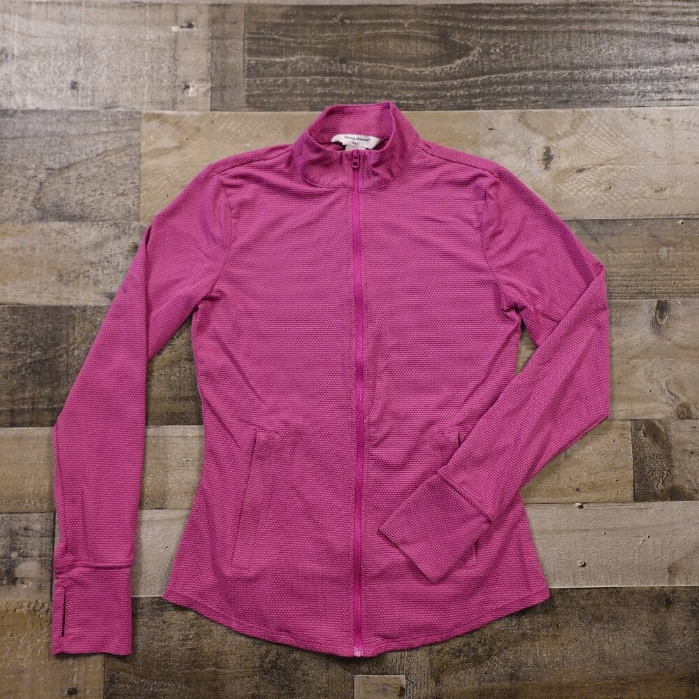 Tommy Bahama Textured Full Zip Golf Jacket‎ women's extra small Purple Orchid